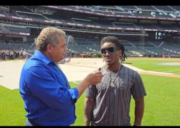 Luisangel Acuña se estrenó como ligamayorista con los Mets de New york.